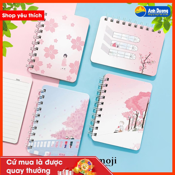 Sổ tay A6 hình siêu dễ thương
