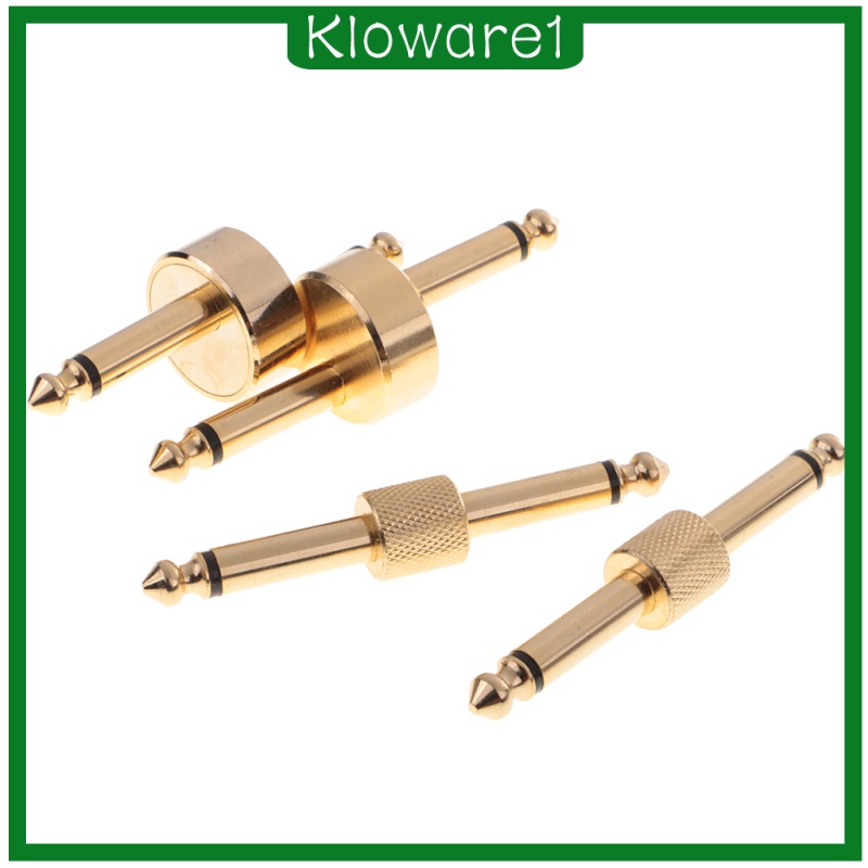 [KLOWARE1]Guitar Effect Pedal Convert Connector Straight & Z Type Patch Adapter Plug