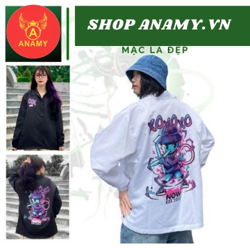 Áo Khoác Dù Chống Nắng Cặp Đôi Cho Nữ Cho Nam Có 2 Màu Unisex Form Rộng XOXO Jacket Ulzzang