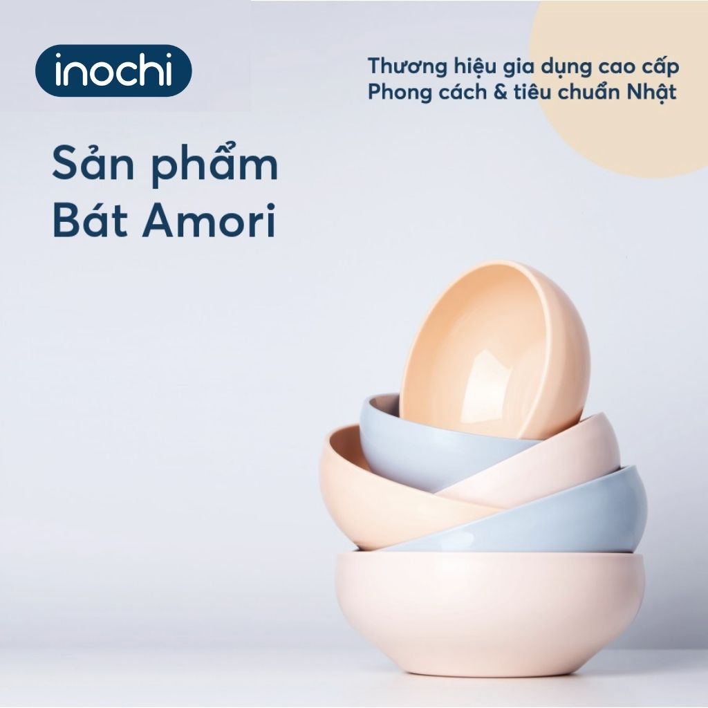 Bát Ăn Dặm Nhựa INOCHI Amori Loại Nhỏ Cho Bé, Chất Liệu Cao Cấp Chịu Nhiệt Tốt, An Toàn Cho Sức Khỏe 415ml