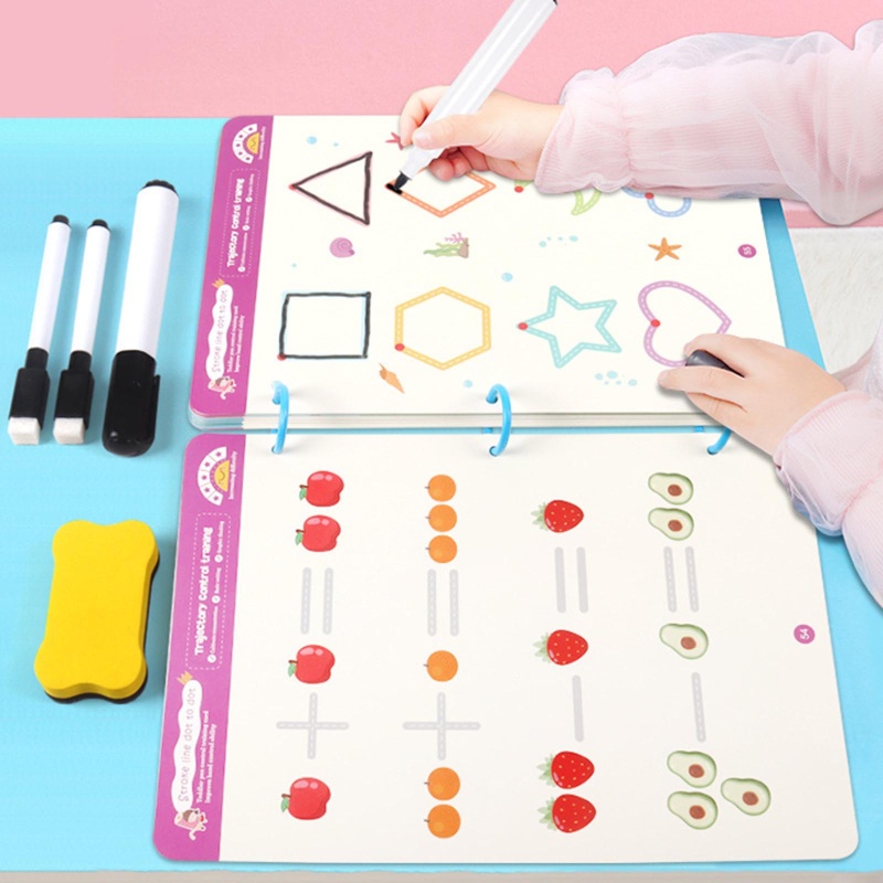 Sách Tập Vẽ &amp; Bút Vẽ Ma Thuật Có Thể Tái Sử Dụng Nhiều Lần Cho Trẻ Em