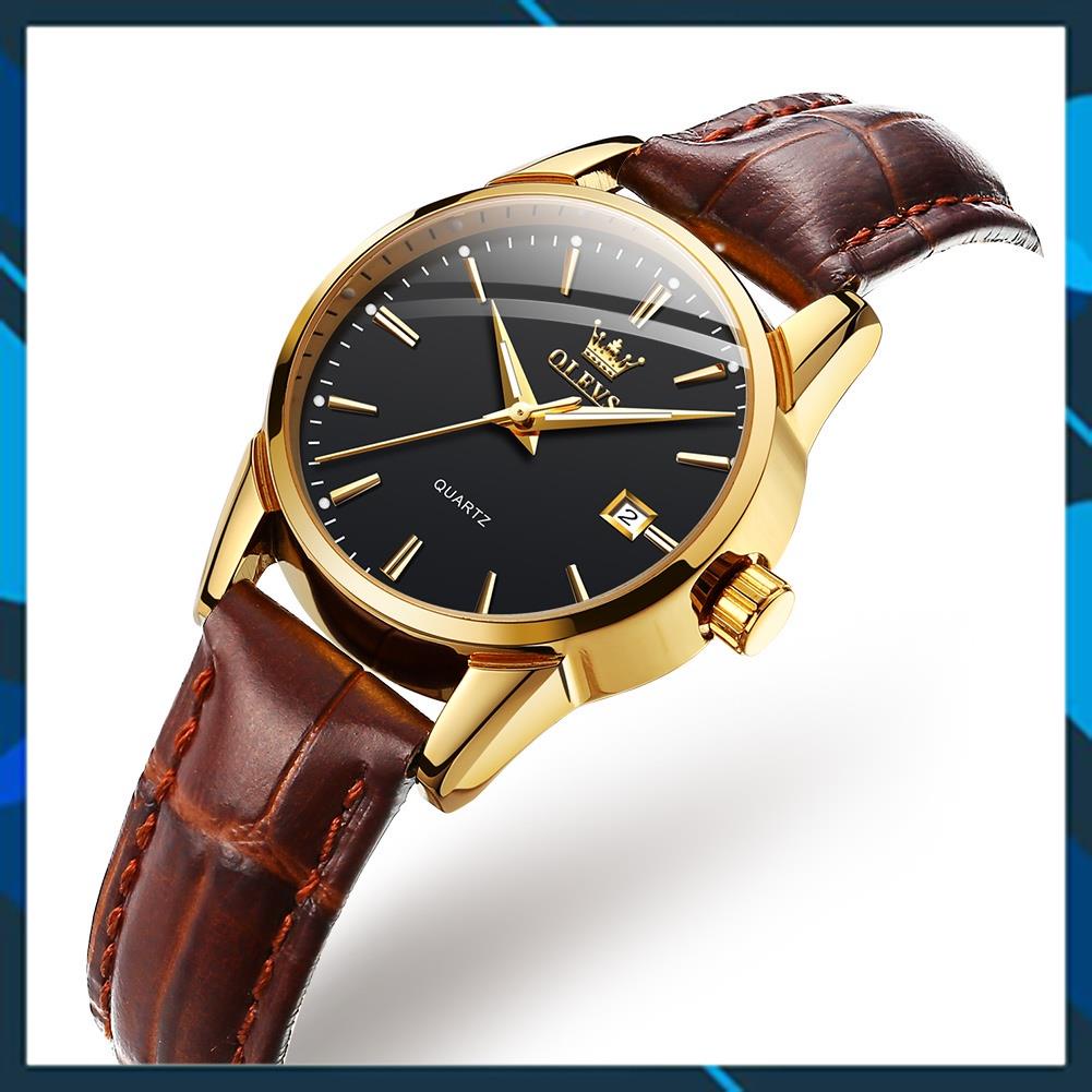 [HÀNG CHUẨN AUTH]Đồng hồ nữ thương hiệu olevs,chống nước,chống xước,dạ quang ban đêm,dây da cao cấp thời trang,BH 12th