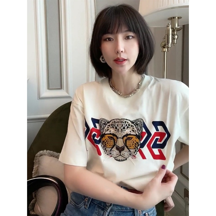 NRVP Áo Thun Cổ Tròn Ngắn Tay Thời Trang Mùa Hè Hàn Quốc 2022 Dành Cho Nữ