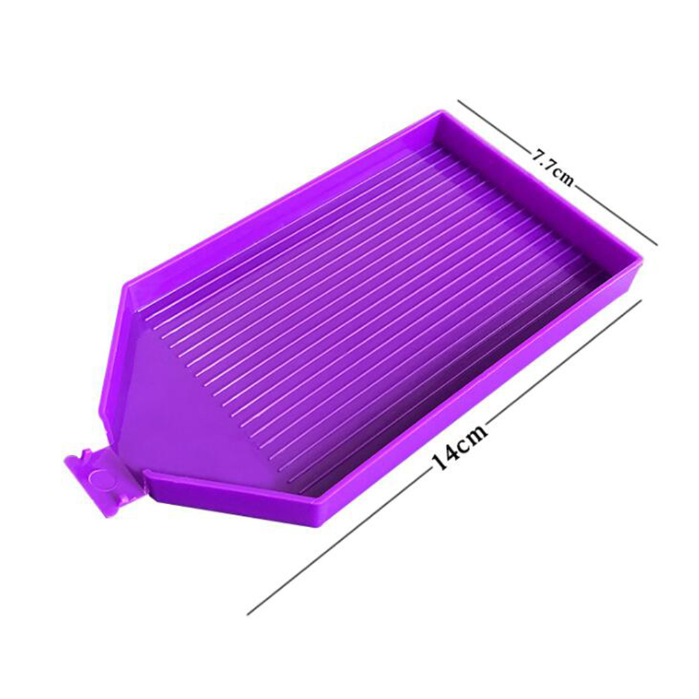 Khay Đựng Dụng Cụ Thêu Tranh Đính Đá Bằng Nhựa/Nhựa Hình Vuông Nhiều Màu Sắc