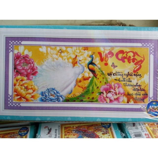 Tranh Đính Đá Vợ Chồng DF279 103*50 cm