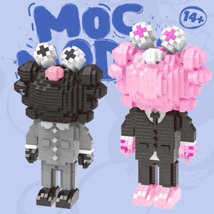 Đồ chơi lắp ráp mô phỏng nhân vật hoạt hình Sesame Street cho trẻ nhỏ