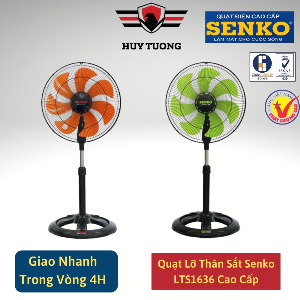 Quạt đứng SENKO nhỏ gọn cao cấp, quạt đứng SENKO 3 cấp độ làm mát, màu sắc sang trọng làm quạt trang trí - Huy Tưởng