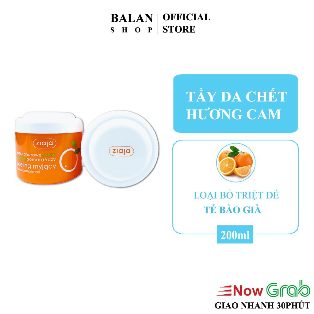 Tẩy Da Chết Toàn Thân Hương Cam - Body Ziaja