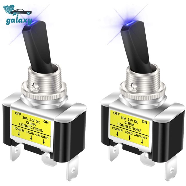 1 Cặp Công Tắc Đòn Bẩy Có Đèn Led 12v/30a Cho Xe Hơi