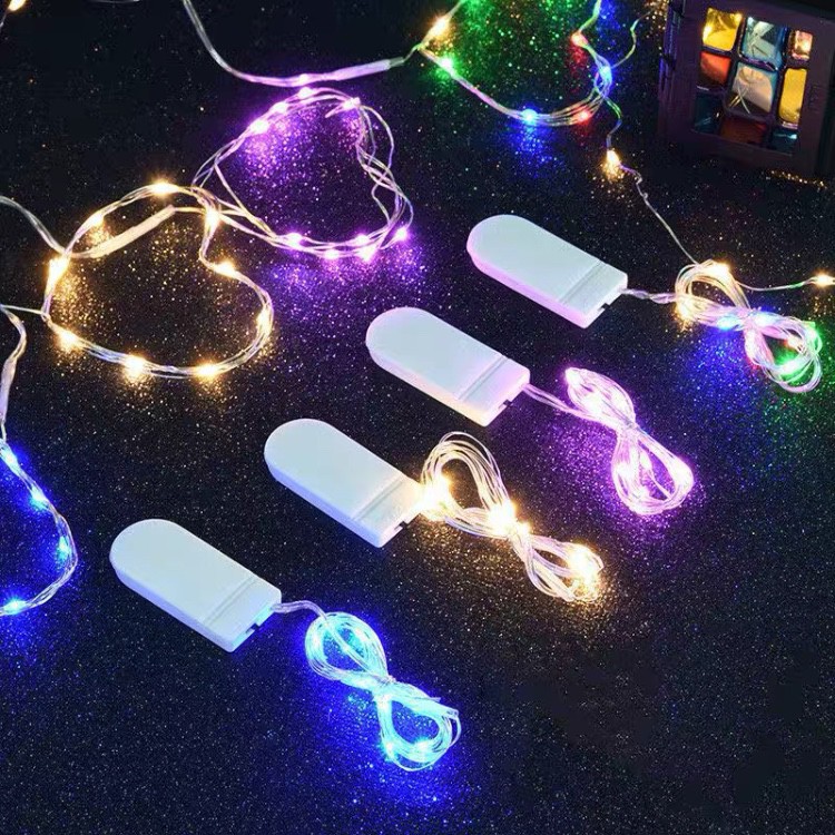 Dây đèn led đom đóm - SẴN PIN , đèn fairylight được chọn màu đèm fairy light Trang Trí Quấn Cây Đào Quất Sân Vườn Noel L