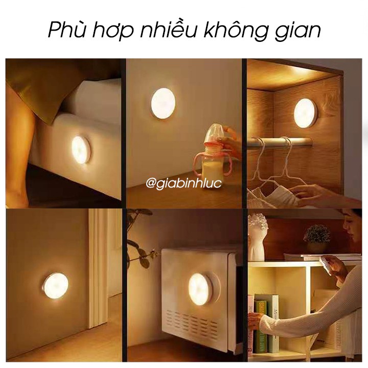 Đèn ngủ cảm ứng chuyển động sạc pin tích điện dán tường nam châm tiện lợi,đèn led cảm ứng chuyển động - [Louttaine]