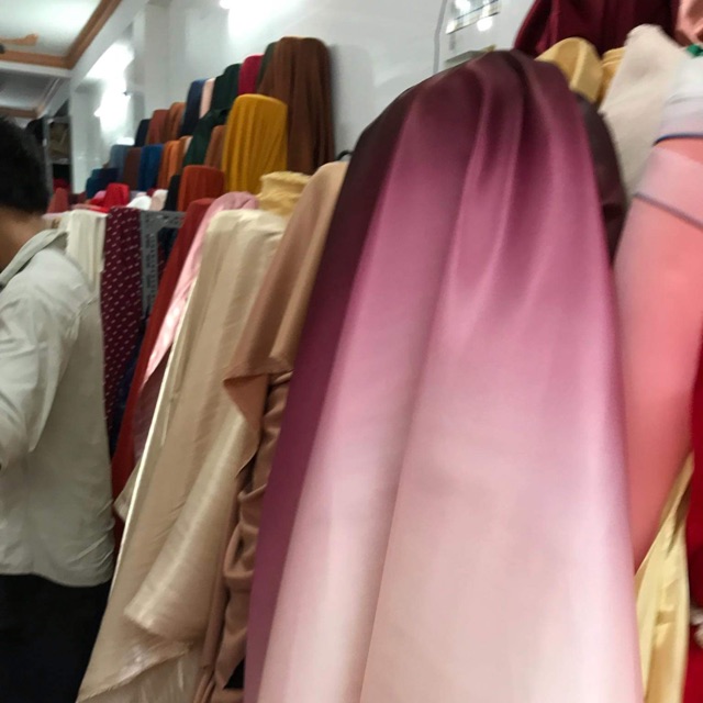 vải xốp ombre