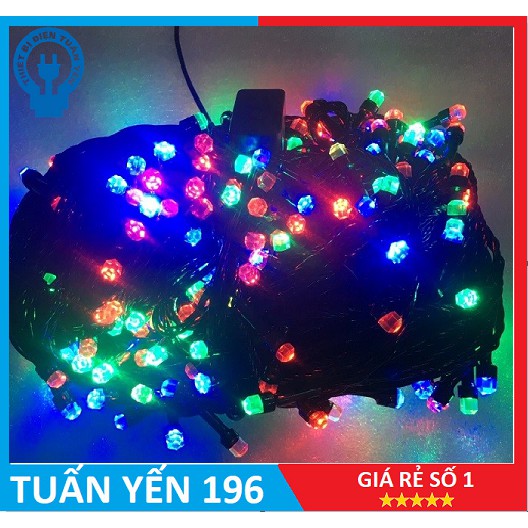 Dây đèn LED trang trí nháy chớp đủ màu 40m/100m, Trang trí trong nhà, sân vườn ngoài trời tiệc tùng nổi bật