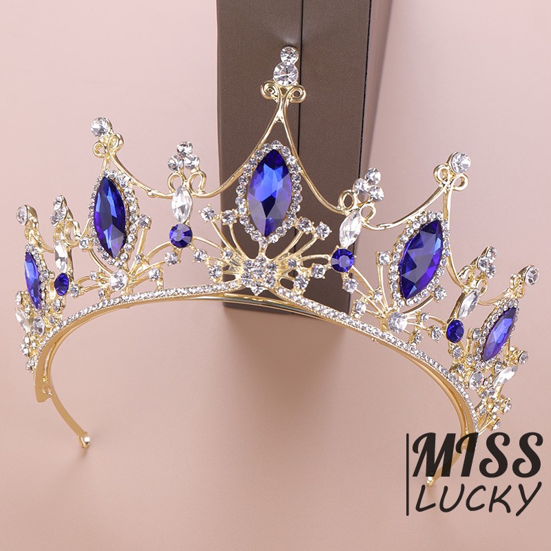 Phụ kiện cài tóc vương miện phong cách vintage thời trang cho nữ