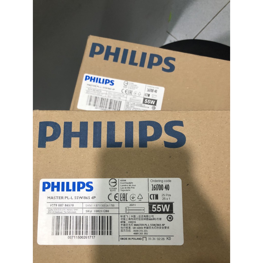 BÓNG COMPACT GIÁN TIẾP PLL 55W/865 , PHILIPS