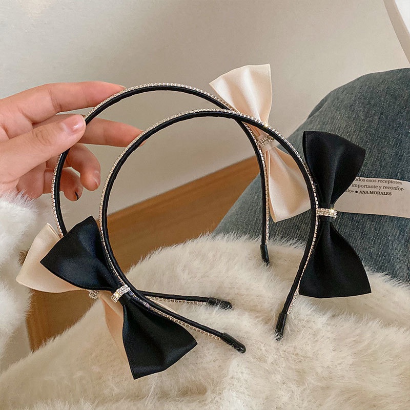 Băng Đô Nơ Đính Đá Phong Cách Hàn Quốc Xinh Xắn