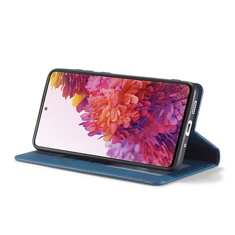 Bao da điện thoại nắp lật từ tính sang trọng cho Samsung Note 10 Lite Note 9 S8 S7 Edge A8 A7 A6 J6 J4 M80s