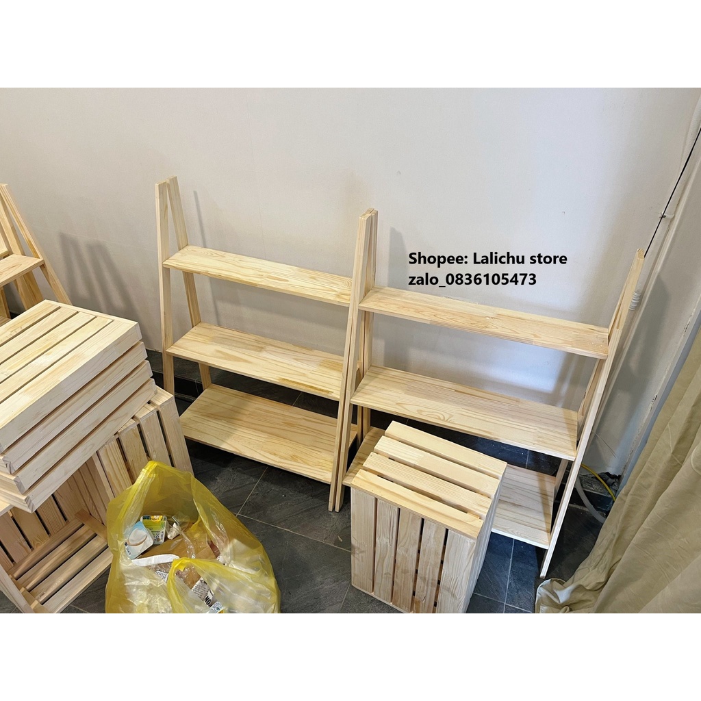 tấm gỗ + 2 ke góc bé + móc chữ L