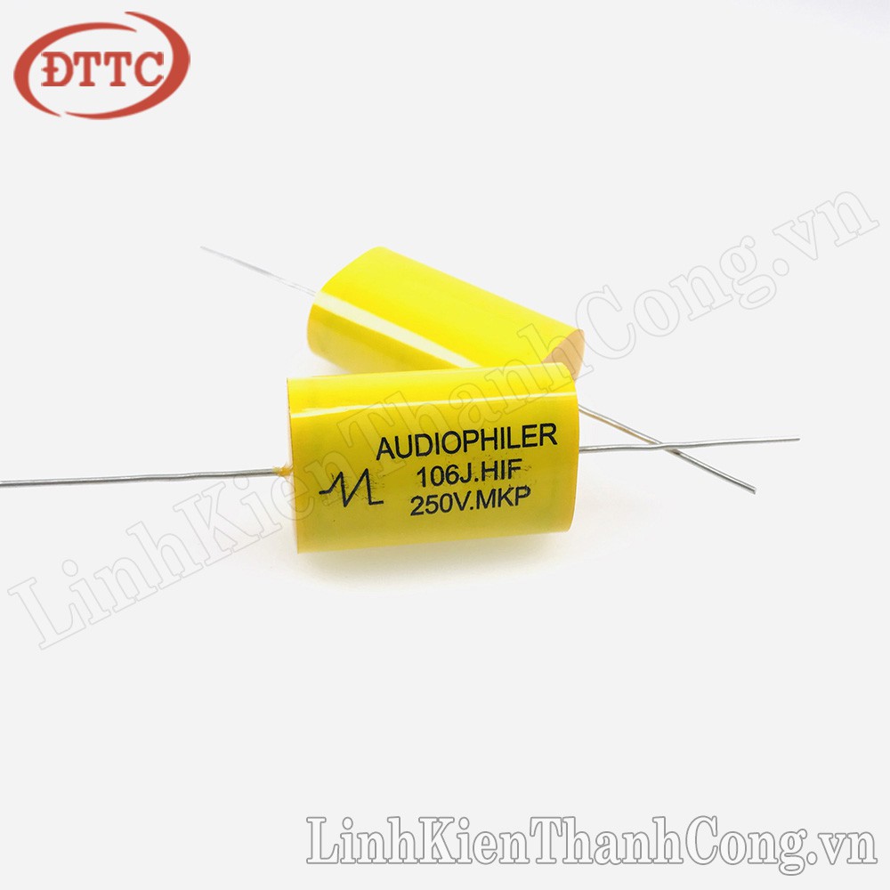 Tụ AUDIOPHILER  10uF 250V 106J Màu Vàng