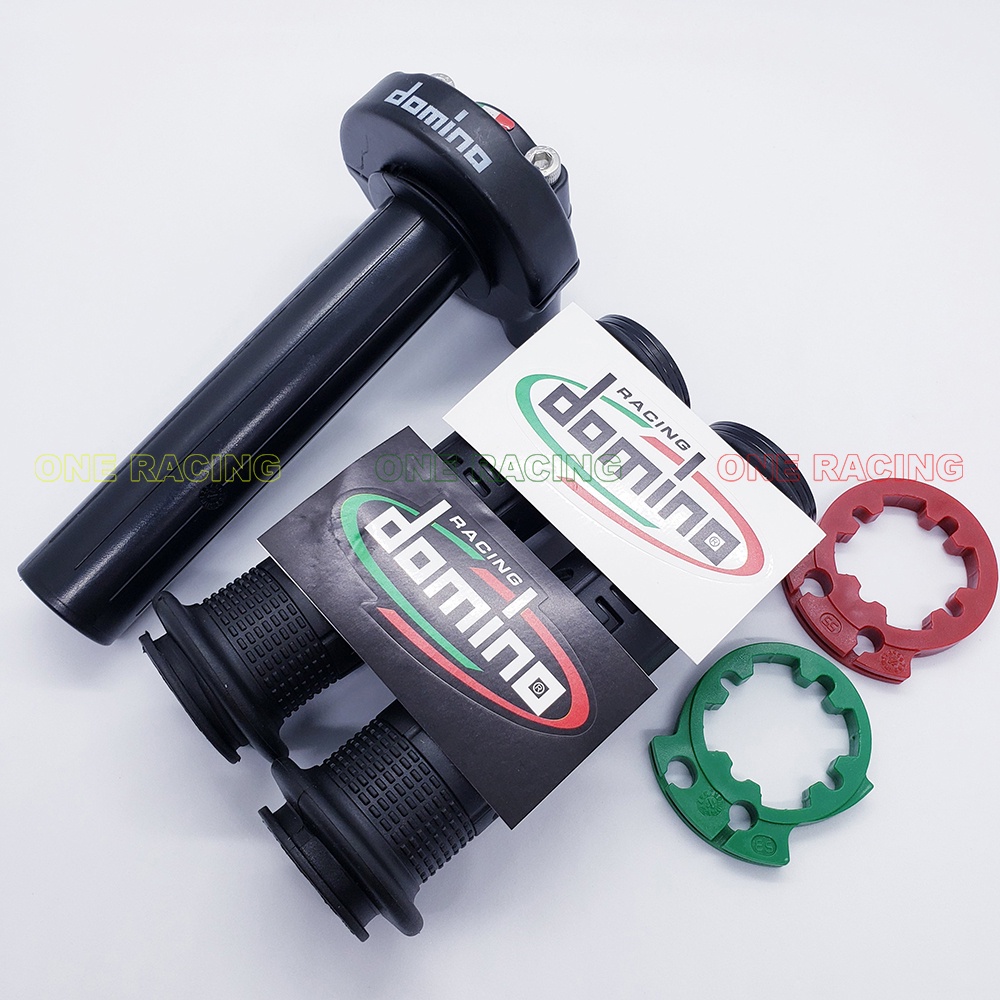 COMBO Cùm tăng tốc domino 2 dây ga, 2 Bao tay xe máy domino, mẫu cao cấp phù hợp cho tất cả dòng xe hiện nay, ONE RACING
