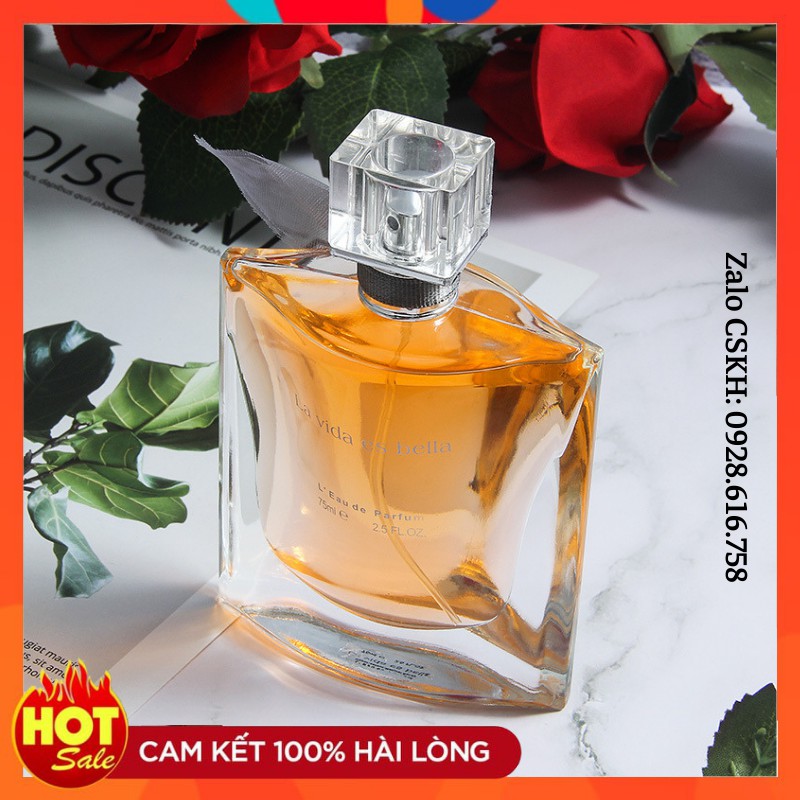 Nước Hoa Nữ La Vida Es Bella 75ml Hương Hoa Cỏ Chypre Mùi Ngọt Dịu Lưu Hương 8h Nuoc Hoa Nu