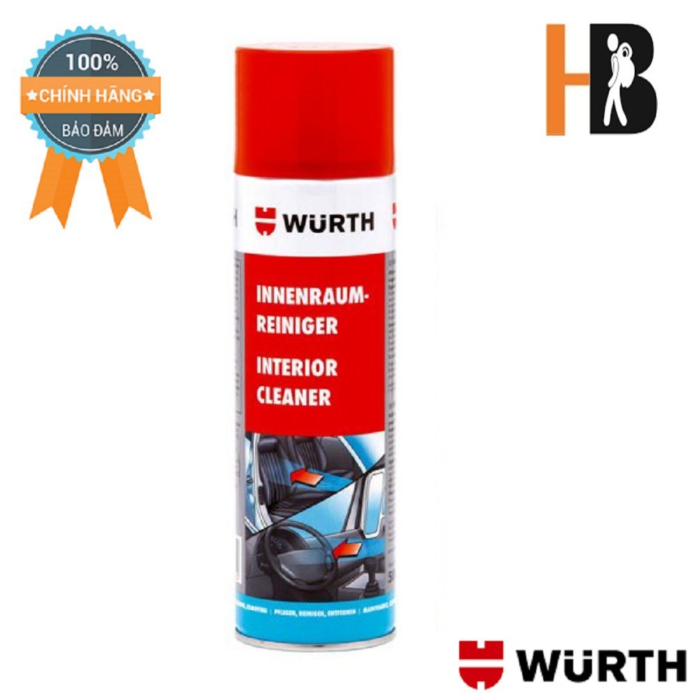 Vệ Sinh Nội Thất Hoạt Tính Wurth Interior Cleaner 500ml | HIBUCENTER