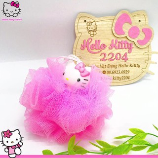 🌸🌸Bông tắm lưới tròn tạo bọt cao cấp Hello Kitty☘☘