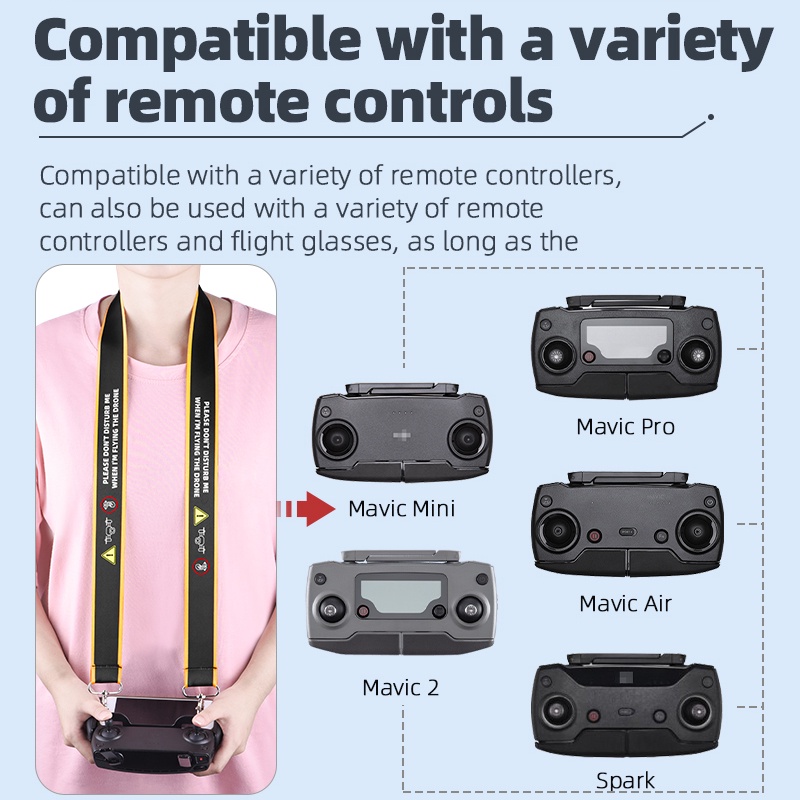 Dây Đeo Cổ Cho Điều Khiển Drone DJI Mavic 2 / Pro / Mavic Mini / Mini SE / Spark