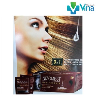 DẦU GỘI NIZOMEST KHÔNG GÂY KHÔ VÀ XƠ TÓC HỘP 80 GÓI