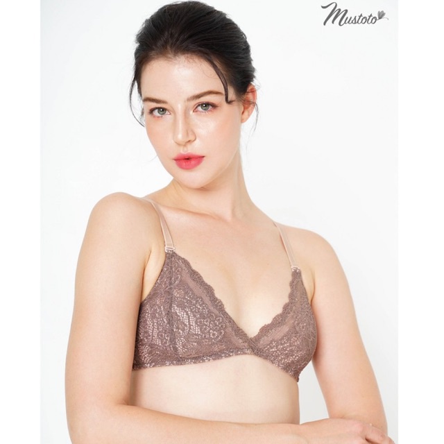 Áo Lót Nữ Ren Không Gọng Không Mút Bralette Bra Primrose Thoải Mái (Mustoto MA13)