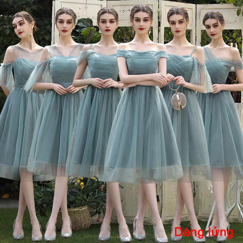 Váy phù dâu, váy dự tiệc thiết kế size XS đến XXL dáng lửng
