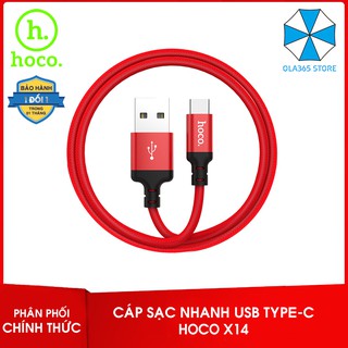 Dây cáp sạc nhanh USB Type-C Hoco X14 cho điện thoại Android