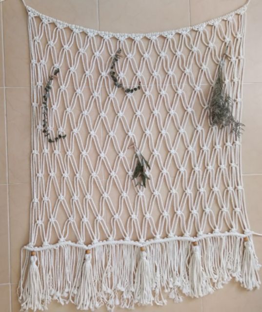 Dây macramé trang trí macramé treo ảnh tick note