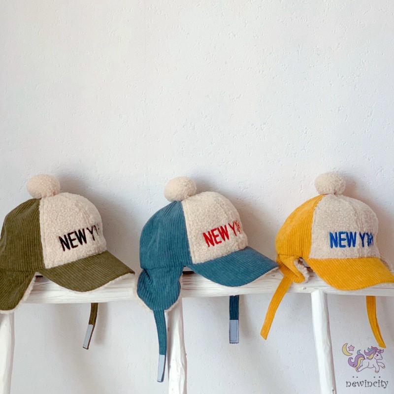 Mũ Nhung Kẻ Thời Trang Mùa Đông Phong Cách Hàn Quốc Đáng Yêu Cho Trẻ Em