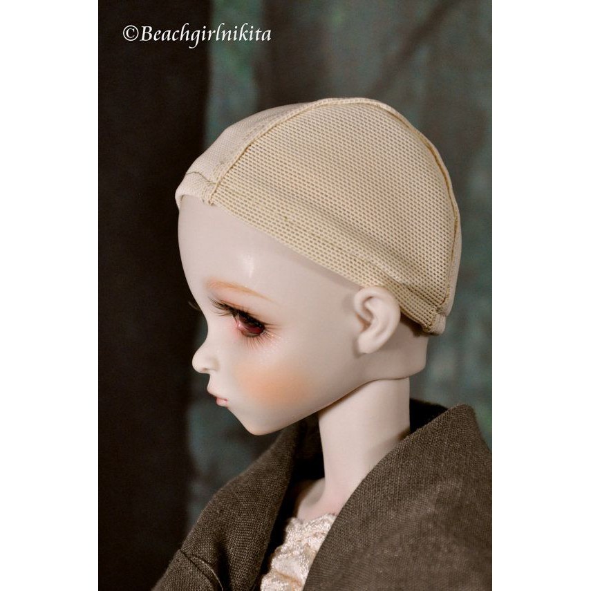 Chụp đầu/Wigcap thun dùng để may tóc búp bê BJDolls