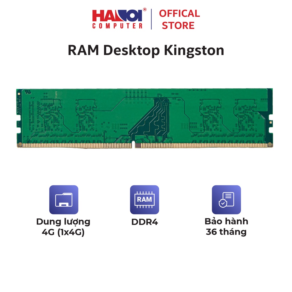 RAM Desktop KINGSTON (KVR26N19S6/4) 4G (1x4GB) DDR4 2666MHz