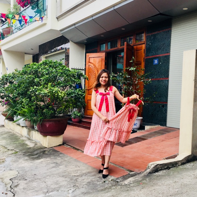 Sét váy dài  mẹ con rất tây( ảnh thật của khách)