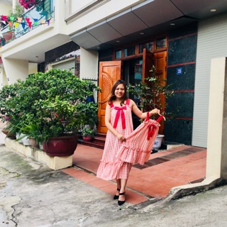 Sét váy dài mẹ con rất tây