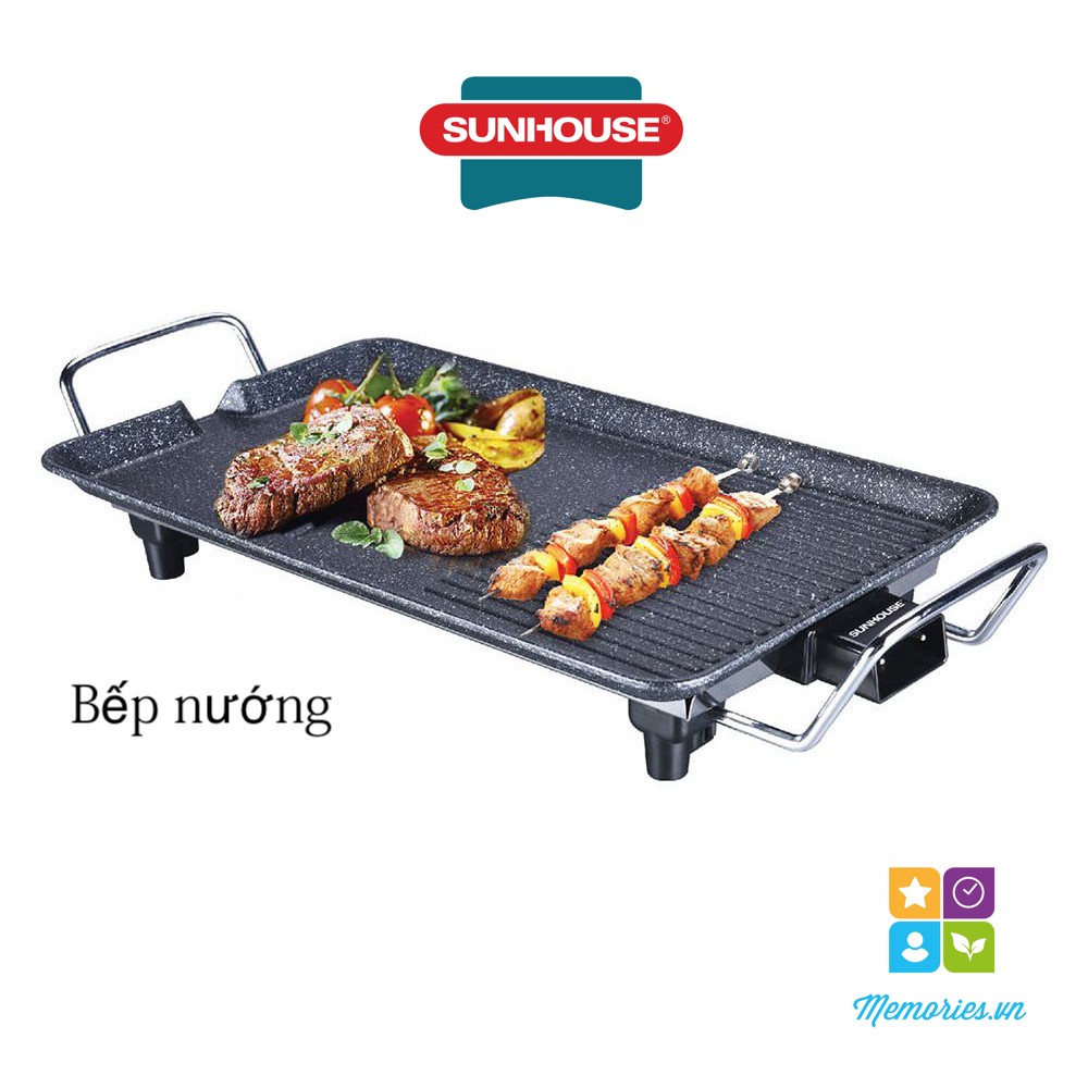 Bếp nướng điện Sunhouse SHD4607, Công suất 1500W - Chính hãng chất lượng cao, gọn nhẹ, phù hợp du lịch
