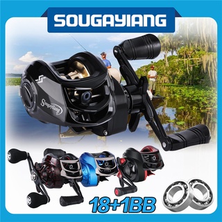 Sougayilang Baitcasting Fishing Reel 18+1BB 7.2:1 Gear Ratio for Outdoor Fishing Casting Reel