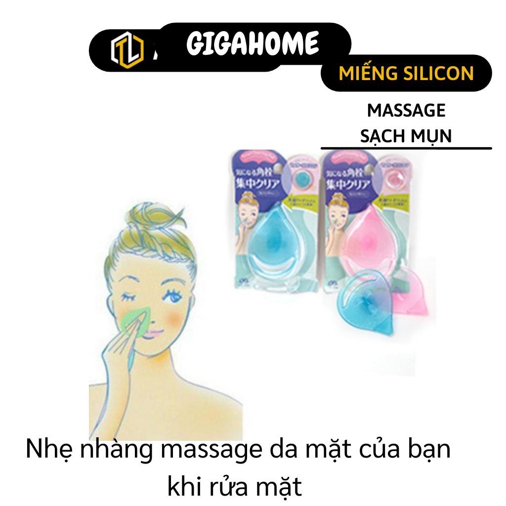 Cọ Rửa Mặt Silicon GIGAHOME Miếng Massage Mặt Làm Sạch Mụn Đầu Đen, Loại Bỏ Tạp Chất 5645