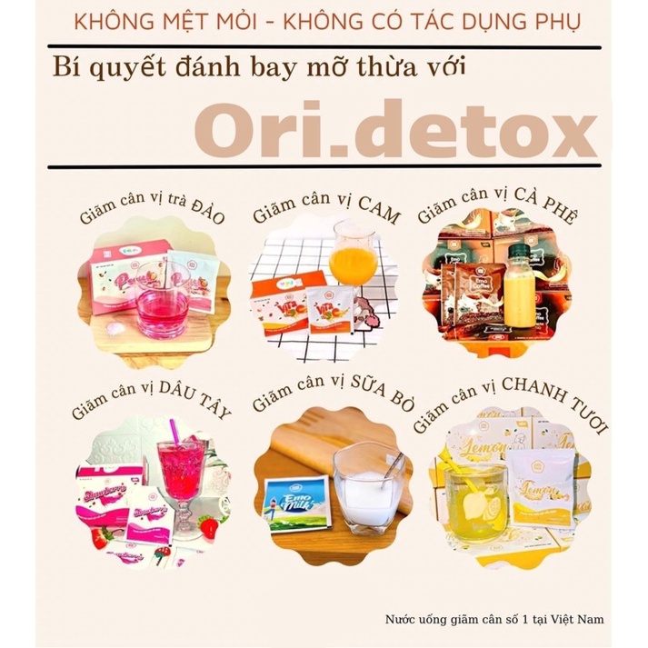 (KÈM BÌNH NƯỚC) NƯỚC UỐNG 7 VỊ DETOX GIẢM CÂN 7 NGÀY - emoslim giam can chinh hang