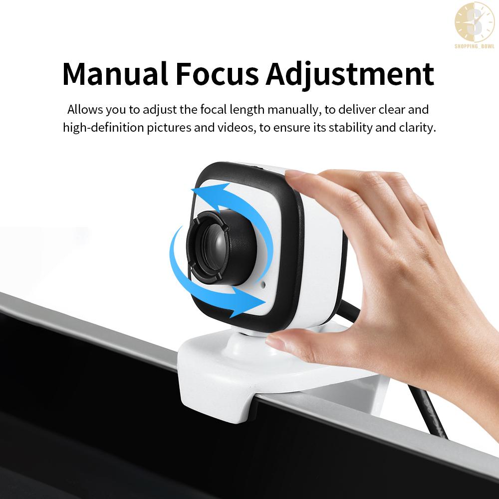 Webcam Hd 480p 5mp Pc 30fps Cổng Usb Có Độ Phân Giải Cao Kèm Micro Cho Laptop / Máy Tính Để Bàn | BigBuy360 - bigbuy360.vn