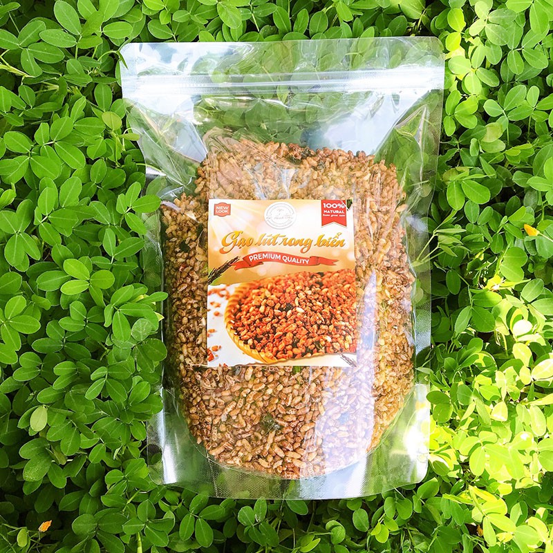 500G Gạo lức ( lứt ) sấy rong biển giảm cân giòn ngon HP healthy | BigBuy360 - bigbuy360.vn
