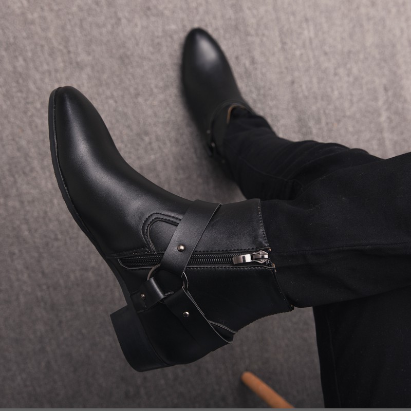 Mới Giày Bốt Nam Cổ Cao Thời Trang vintage