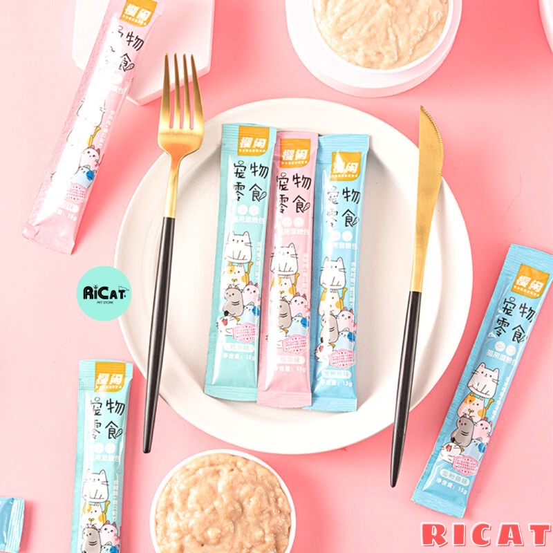 Súp Thưởng Cho Mèo SHIZUKA Hảo Hạng Thanh 15g - RICAT Pet Store