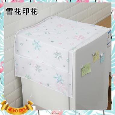 Tấm Phủ Tủ Lạnh, Tấm Phủ Máy Giặt, Tấm Che Lò Vi Sóng Vải Peva Chống Bụi Bẩn, Chống Thấm Nước, Có Túi Bên Hông