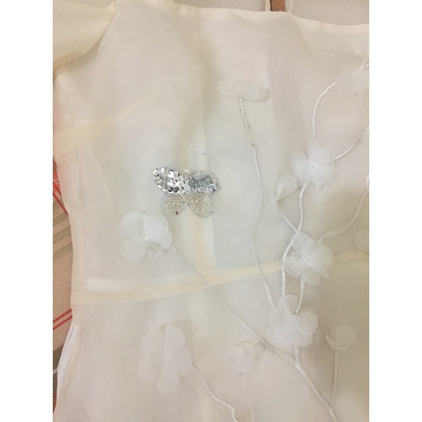 Áo dài cách tân tơ organza 4 tà dáng phồng ⚡️Hàng Cao Cấp⚡️ xinh xắn  – Tây Phương