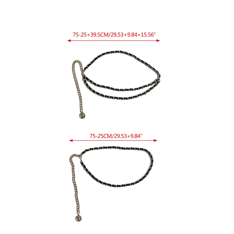Dây Xích 1 / 2 Lớp Đeo Thắt Lưng Quần Trang Trí Cho Thanh Thiếu Niên