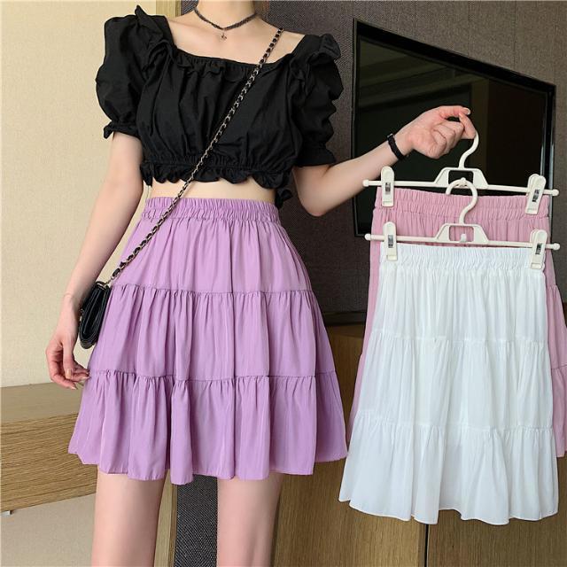 Chân Váy Chữ A Xếp Li Phong Cách Hàn Quốc Xinh Xắn Dành Cho Nữ